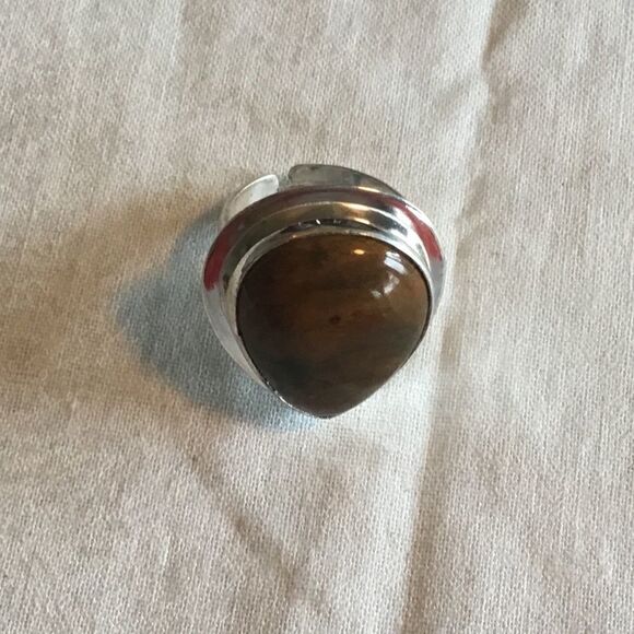 NWOT. Sterling Silver Ocean Jasper Ring - Picture 3 of 13